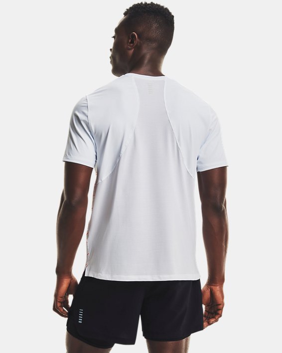 Men's UA Iso-Chill Run Short Sleeve, White, pdpMainDesktop image number 2